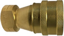 HNV12FB (HNV-12-F-B) Midland Hydraulic Quick Disconnect - ISO-B Female Pipe Coupler - 1/2" Body Size - 1/2" Female NPT - Brass