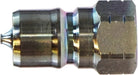HNV14M (HNV-14-M) Midland Hydraulic Quick Disconnect - ISO-B Female Pipe Plug - 1/4" Body Size - 1/4" Female NPT - Steel