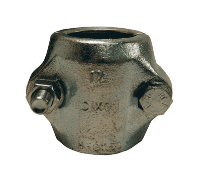 HRC-075 Dixon 3/4" Plated Iron Hydraulic Hose Coupling Clamp - Hose OD Range: 1-16/64" to 1-20/64"