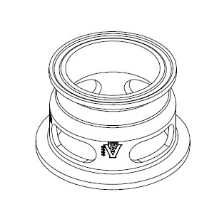 HSG-B200CA Dixon Valve Replacement Clamp Body for HSG Series Sight Glass - 2" - 316L Stainless Steel