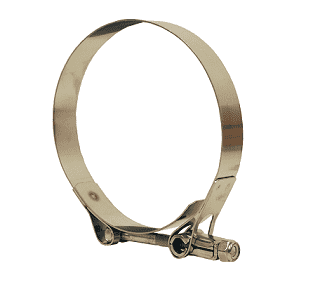 HTBC238 Dixon Heavy Duty T-Bolt Clamp - Style HTBC - 300 Series Stainless Steel - Hose OD Range: 2.125" to 2.4375"