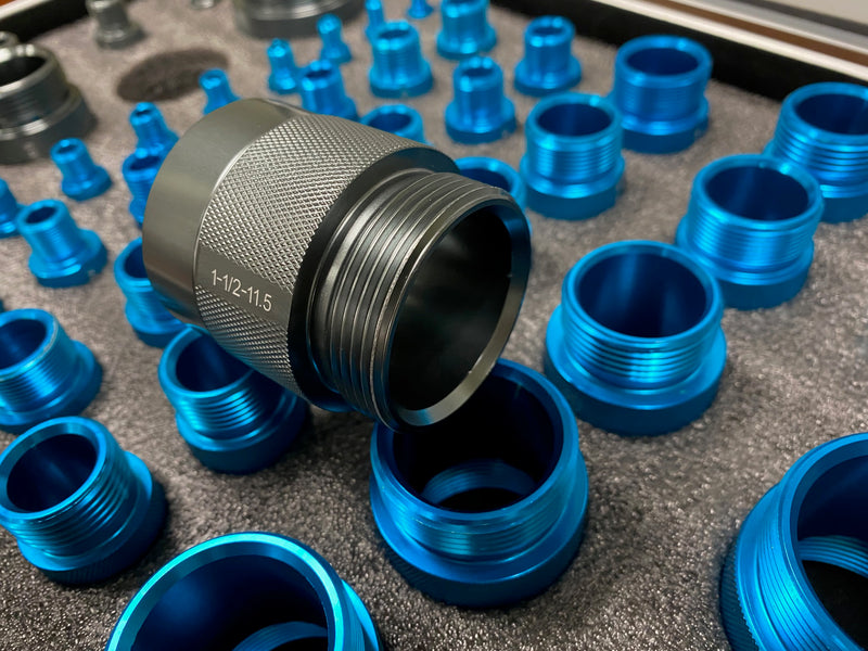 AE7592 NPT / JIC / ORB / ORFS / SAE 45 /AN Thread US Standards Identification Suitcase Kit (Both Male and Female)