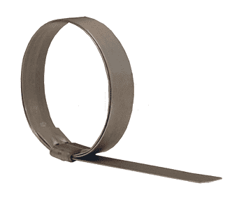 JS330 Dixon Smooth ID Clamps - Galvanized Steel - 1/2" Band Width - 2-3/4" ID (Pack of 100)