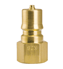K3B-102 ZSi-Foster Quick Disconnect FHK Series 3/8" Two Way Shut Off 3/8" Plug - Brass, w/Neoprene Seal