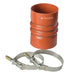 KIT4001D FlexFab Series 4000 4-ply Charge Air Connector Hose and Clamp Kit - 4.00" ID - 4.23" OD - Orange - 6"