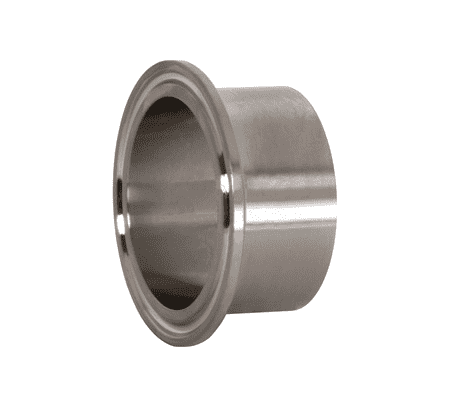 L14AM7X-R800 Dixon Valve 316L Stainless Steel Sanitary Schedule 10S Long Weld Pipe Size Ferrule - 8" Pipe Size