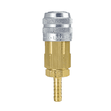 LN3603M ZSi-Foster Quick Disconnect LN Series Manual 1/4" Socket - 1/4" ID - Hose Stem - Brass/Steel