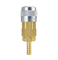 LN3653 ZSi-Foster Quick Disconnect LN Series Automatic 1/4" Socket - 5/16" ID - Hose Stem - Brass/Steel