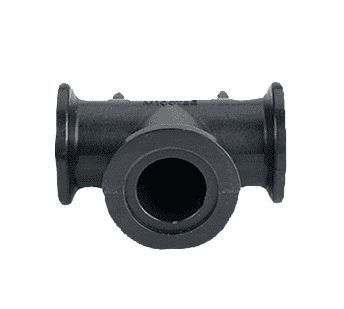 M200100TEEB Banjo Electric Manifold Assembly Flanged Mounting Bracket Tee - 2" x 1" Standard Port Flanged Tee with Mounting Bracket - 150 PSI