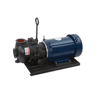 M332PIE10W Banjo 3" M332 Series Manifold Cast Iron Wet Seal Pump with 10 HP Three Phase Electric Motor