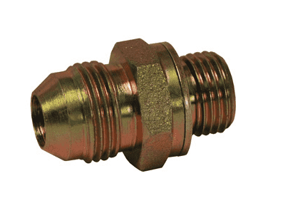 M7400-6-16 Dixon Zinc Plated Steel 9/16"-18 SAE Male 37 deg. JIC Flare x M16X1.5 Male Metric Parallel Thread