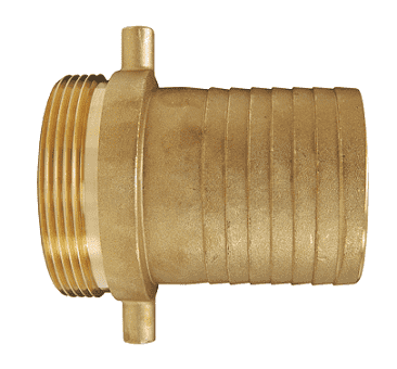 BS201 Dixon 1-1/2" King Short Shank Suction Male Coupling with NST (NH) Thread (Brass)
