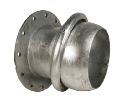MC22210 Dixon 10" Type A (Agri-Lock) Quick Connect Fitting - Male with 150 ASA Flange - Galvanized Steel