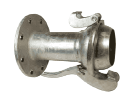 MC3136 Dixon 6" Type B (Bauer Style) Quick Connect Fitting - Male with 150 ASA Flange - Galvanized Steel