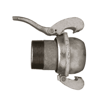 MCM3113 Dixon 3" Type B (Bauer Style) Quick Connect Fitting - Male with Male NPT - Galvanized Steel