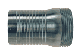 MCS150 Dixon 1-1/2" Steel King Short Shank Suction Male Coupling with NPSM Thread (Plated Steel)