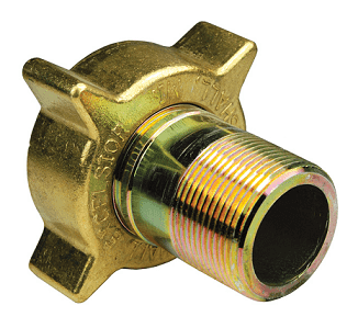 ME120S Dixon Valve LP Gas 2-1/4" Female Acme x 1-1/4" Male NPT Filler Coupling - Brass/Steel