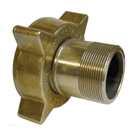 ME130 Dixon Valve LP Gas 3-1/4" Female Acme x 2" Male NPT Filler Coupling - Brass/Steel