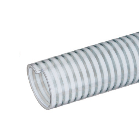 MILK-LT200X100 Kuriyama Tigerflex MILK LT Series Low Temperature Food Grade PVC Liquid Suction Hose - 2" - 100ft