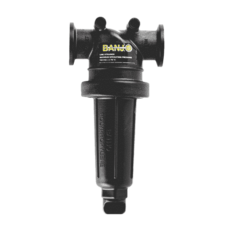 MLST100-100 Banjo 1" Manifold T-Line Strainer w/100 Mesh Screen - 150 PSI