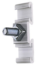 D51089 by Band-It | Mounting Bracket | 1-1/2" x 4-3/4" with a 2" Long 5/8" Plated Bolt | Aluminum | 25/Box