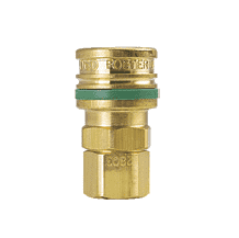BLO-3003 ZSi-Foster Quick Disconnect O60 Series 1/4" Standard Socket - 1/4" FPT - Ball Lock, Brass