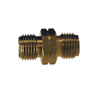 OA52 Dixon Brass Oxy-Acetylene Connecting Spud - 9/16"-18 Left-Hand Thread x Left-Hand Thread - 11/16" Hex