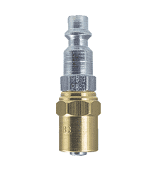 PB7-3B ZSi-Foster Quick Disconnect Plug - 1/4" ID x 5/8" OD - Brass (Reusable Hose Clamp)