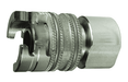 PFL12SS Dixon 303 Stainless Steel Dual Lock Quick-Acting Coupling - Female Pipe Thread with Locking Sleeve - 3/4" NPT Thread Size