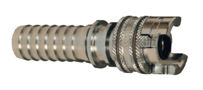PHL16 Dixon Plated Steel Dual Lock Quick-Acting Coupling - Hose End Barb with Locking Sleeve - 1" Hose Shank Size