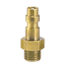 PJ8-2V ZSi-Foster Quick Disconnect Plug - .170" x 1/4" - Valve Core Brass (for Plastic and Metal Tubing)