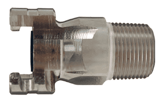 PM12SS Dixon 303 Stainless Steel Dual Lock Quick-Acting Coupling - Male Pipe Thread - 3/4" NPT Thread Size