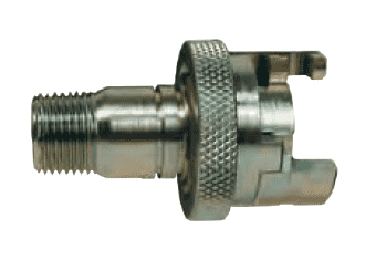 PML6FS Dixon Dual Lock Quick-Acting Coupling - Male Pipe Thread with Knurled Flanged Sleeve - 3/8" Hose ID
