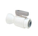 PP4VFC6-MG Dixon Valve TrueSeal Polypropylene Ball Valve - Female Connector - 1/4" Tube to 3/8" Female NPTF