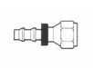 PS814 by Couplamatic | Push On Fitting | Brass | SAE 45° | Female Swivel | 1/2" Hose ID | 7/8-14 Thread Size