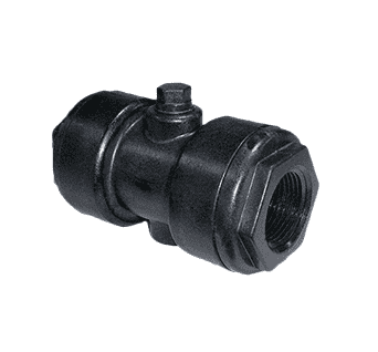 PV100 Banjo Polypropylene Air Actuated Shutoff Valve - Pinch Valve - 1" Female NPT x 1" Female NPT - EPDM Gasket - 70 PSI