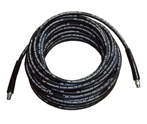 PW4450 Couplamatic Import Pressure Wash Hose Assembly - Thin Cover - 1/4" ID - 1/4" NPTF x 1/4" NPTF Swivel - 4000 PSI - Black - 50ft