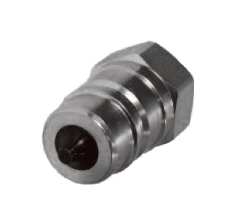 QC-ISOA10-M-06N by Couplamatic | Hydralic Quick Coupler | ISO A Series Coupler | 3/8" Body Size | 3/8-18 NPT Thread Size | Male