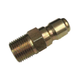 QC-PW06-F-04N-M by Couplamatic | Hydralic Quick Coupler | PW Series Brass & Steel Pressure Wash Coupler | 1/4" Body Size | 1/4-18 (Male) NPT Thread Size | Female