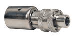 QM3WF Dixon Plated Steel Dix-Lock Quick-Acting Coupling with Ferrule - Male Head - 1/2" Hose ID