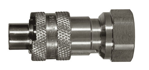 QSS83 Dixon 1/2" Dix-Lock Quick Acting Coupling - 303 Stainless Steel - 1/2" Male Head x 3/4" Female NPT End