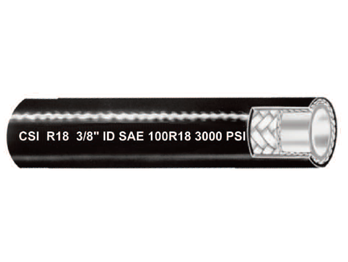 1/4" R18 Couplamatic Low Temp Thermoplastic Hydraulic Hose - 3000 PSI - Polyester Braid (SAE 100R18) - 1/4" ID - 250ft