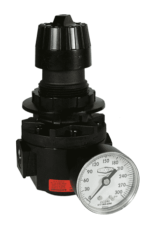 R26-04RHG Dixon Wilkerson 1/2" High Pressure Standard Regulator with Gauge - 185 SCFM