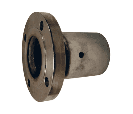 R64P2SOR15 Dixon 4" Stainless Steel External Swage Fixed Flange Assembly - Hose OD from 4-45/64" to 4-52/64"