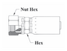 R507-12X12 Couplamatic R5 Series Coupling - SAE 45° - Female Swivel - 5/8" Hose ID - 1-1/16x14 Thread Size