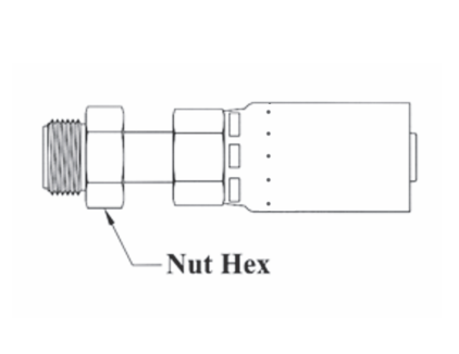 R518-6x6 Couplamatic R5 Series Coupling - Inverted Male - Straight - 5/16" Hose ID - 5/8x18 Thread Size