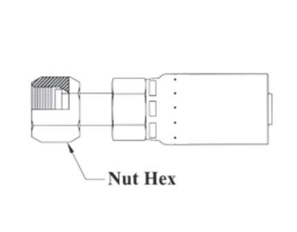 R530-8X8 Couplamatic R5 Series Coupling - O-Ring Face Seal (ORF) - Female Swivel - 13/32" Hose ID - 13/16x16 Thread Size