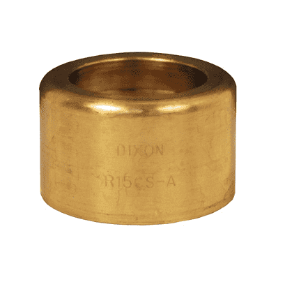 R125AS-A Dixon 1-1/4" Brass Scovill Style 520-H Ferrule - Hose OD from 1-43/64" to 1-46/64"