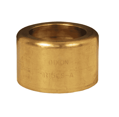 R15GS Dixon 1-1/2" Brass Scovill Style 520-H Ferrule - Hose OD from 2-25/64" to 2-28/64"