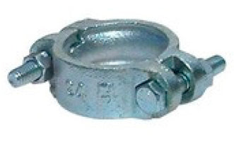 R88DB-24-DP Midland Heavy Duty Buchanan Double Bolt Clamp - R88 Series - Size: 2" - Clamp Range: 2" to 2-1/8" - Zinc Plated Ductile Iron Band / Zinc Plated Carbon Steel Bolt